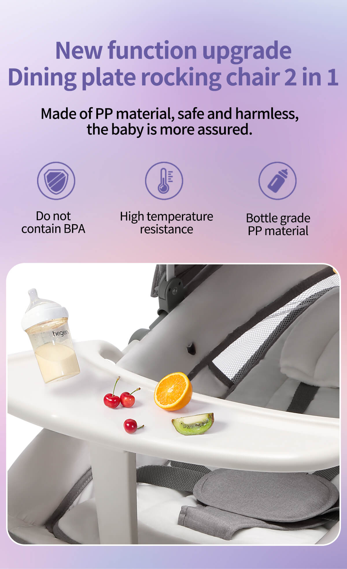 Built-in Footrest Electric Baby Swing NZ with Dinner Table – The Ultimate Comfort for Your Newborn