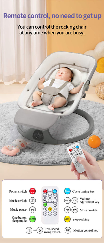 Built-in Footrest Electric Baby Swing NZ with Dinner Table – The Ultimate Comfort for Your Newborn