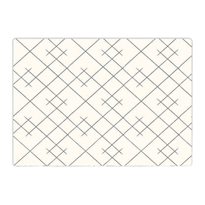 180x150x1 cm Foldable Baby Playmat with Carry Bag - Bear & Line Both Sides-H