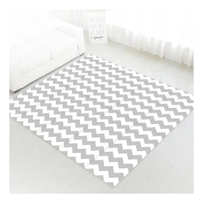 180x150x1 cm Foldable Baby Playmat with Carry Bag - City Road & Curve Both Sides-J