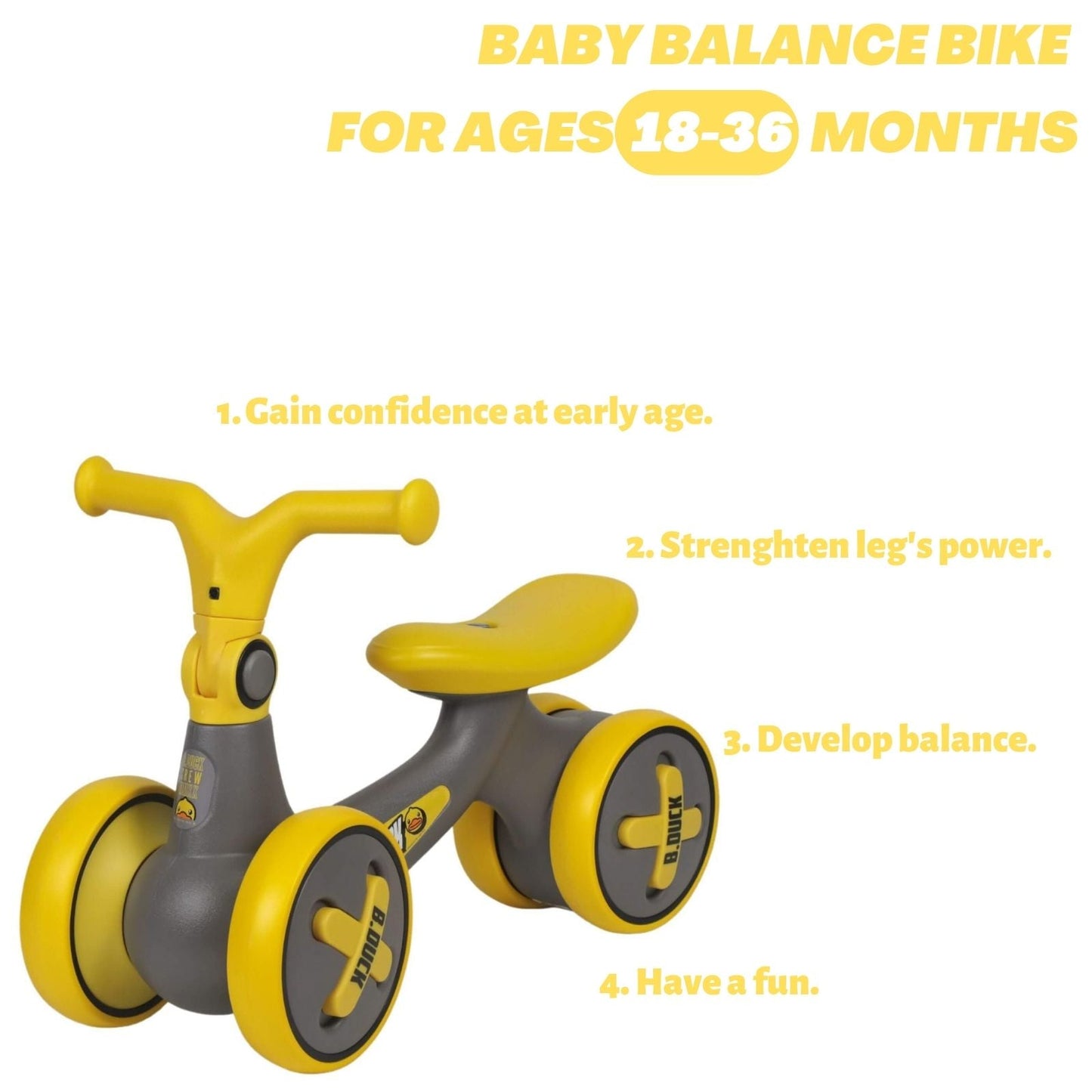 Baby Balance Bike 1006S Grey
