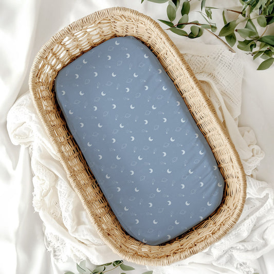 Bassinet Sheet & Change Mat Cover | Galaxy Quest