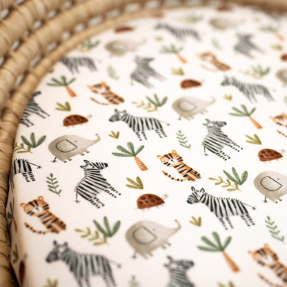 Bassinet Sheet & Change Mat Cover | Savanna