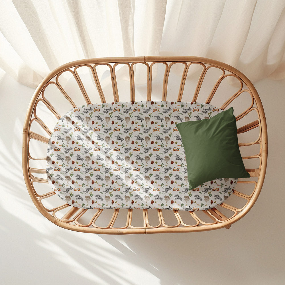 Bassinet Sheet & Change Mat Cover | Savanna