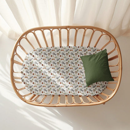 Bassinet Sheet & Change Mat Cover | Savanna