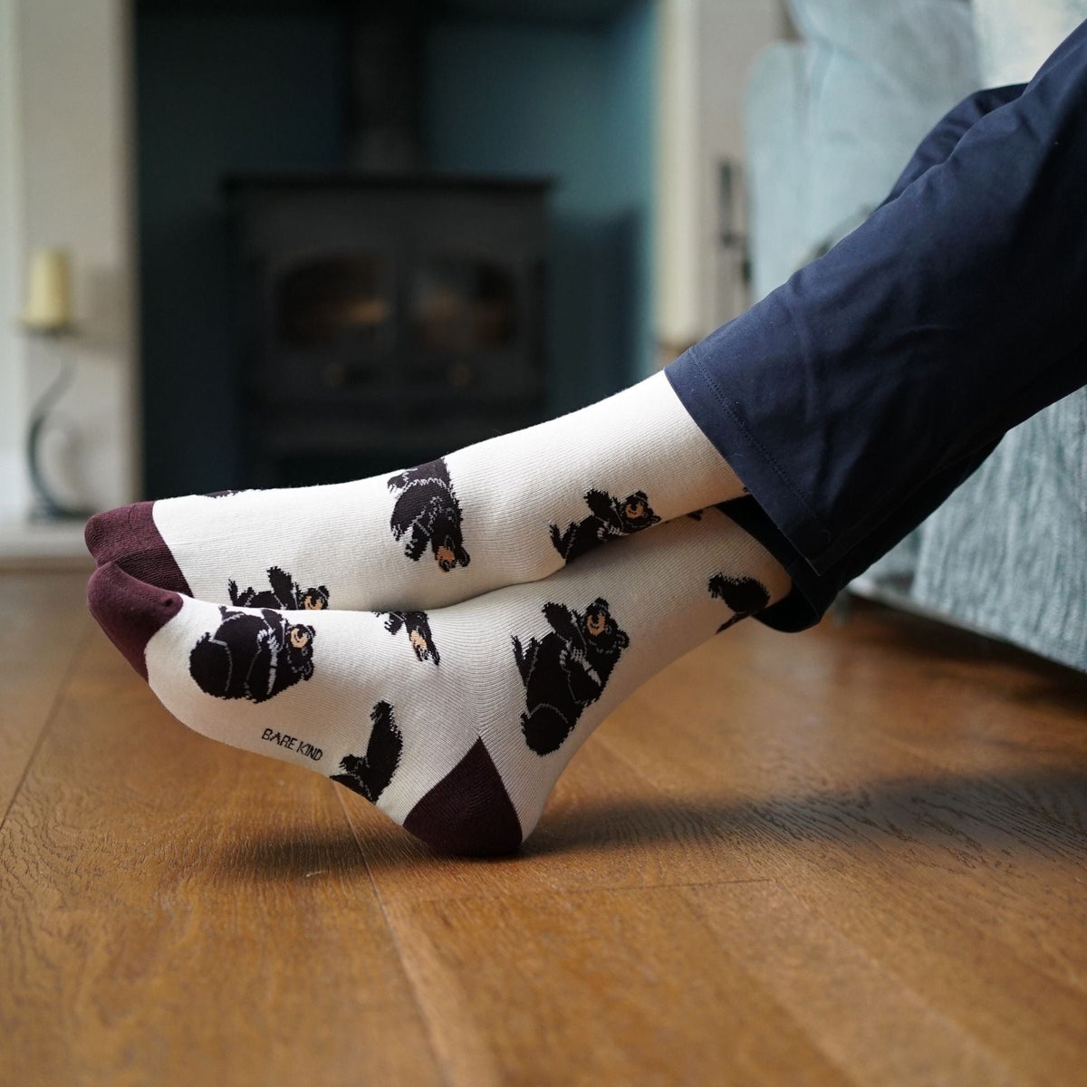 Save the Black Bear Bamboo Socks
