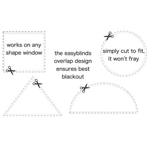 Easyblinds - Easynight Blackout Blind PORTABLE Kit