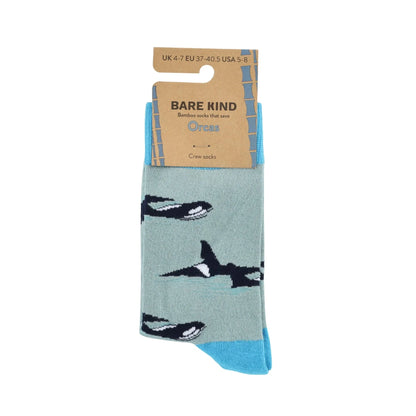 Save the Blue Orca Bamboo Socks