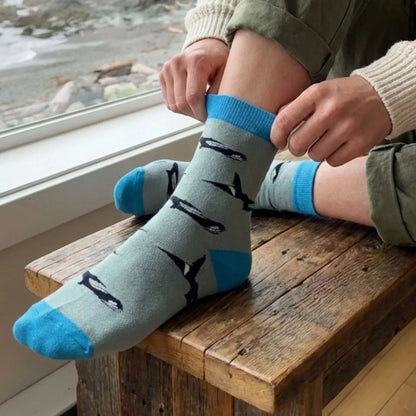 Save the Blue Orca Bamboo Socks