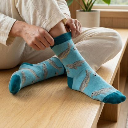Save the Blue Seals Bamboo Socks