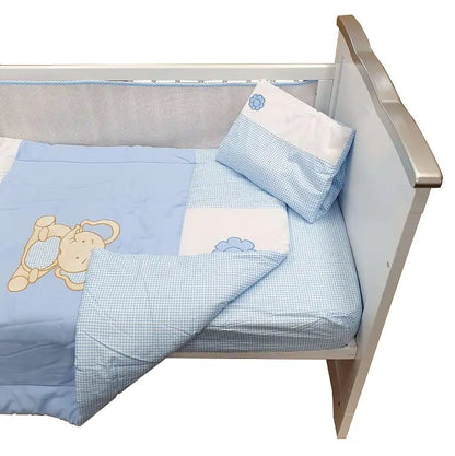 Sleep Tight Cot Bedding Set BLUE ELEPHANT - Babyonline