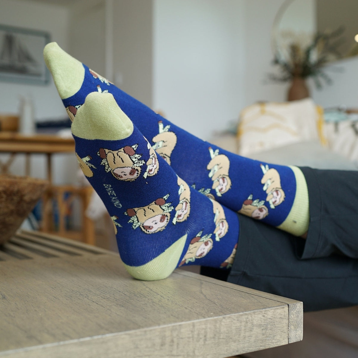 Save the Blue Sloth Bamboo Socks