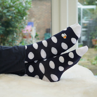 Save the Polka Dot Puffin Bamboo Socks