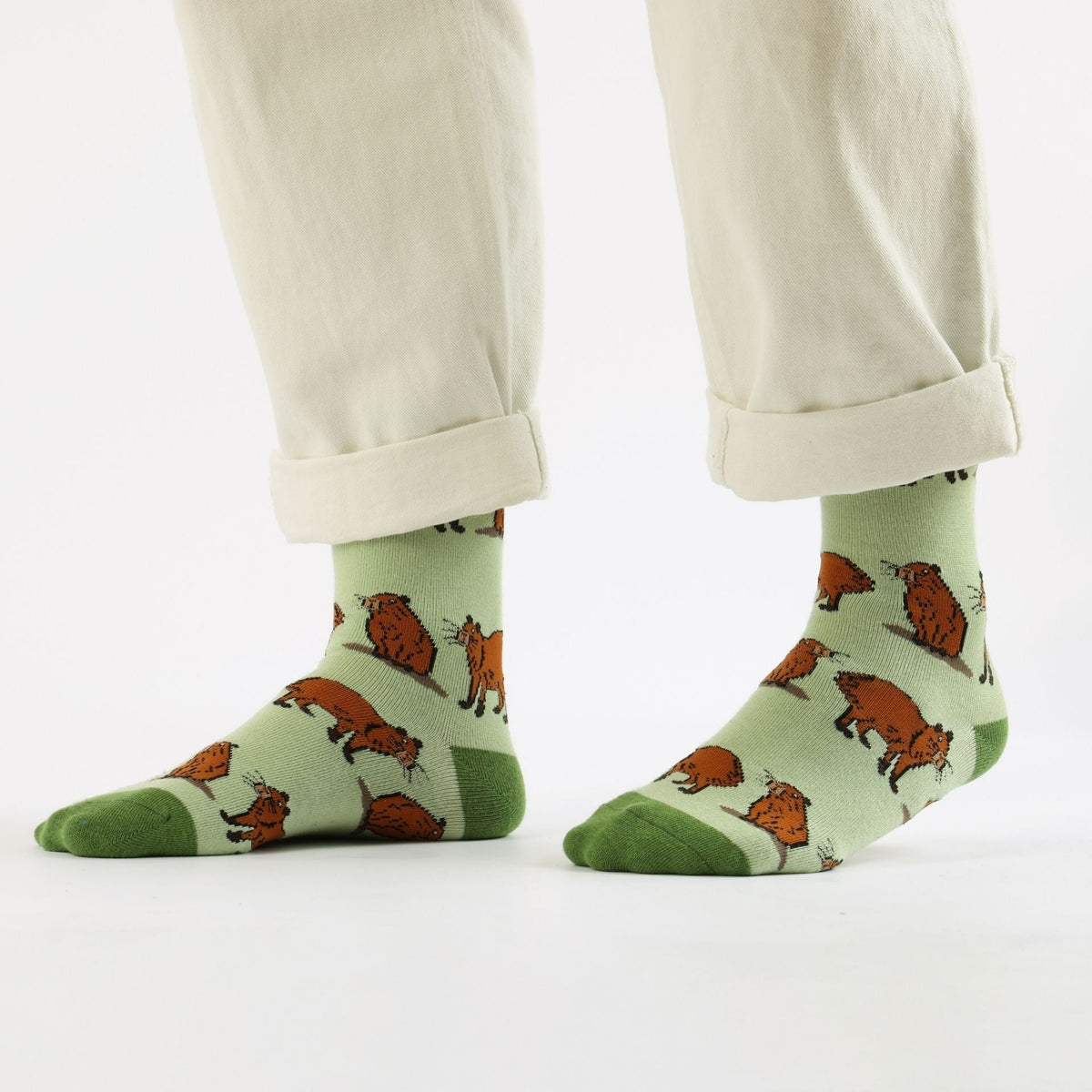 Save the Green Capybara Bamboo Socks