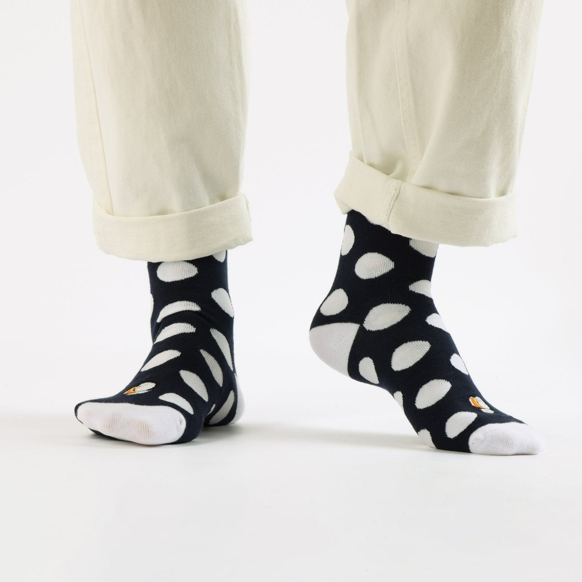 Save the Polka Dot Puffin Bamboo Socks
