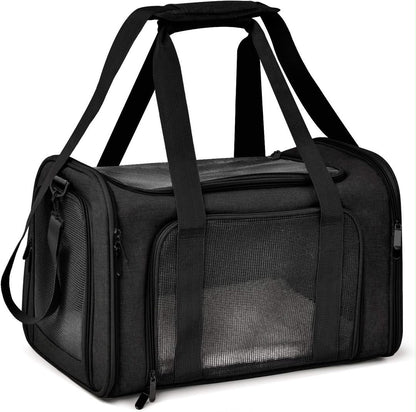Portable Pet Carrier Bag – Soft-Sided Travel Carrier for Cats & Small Dogs