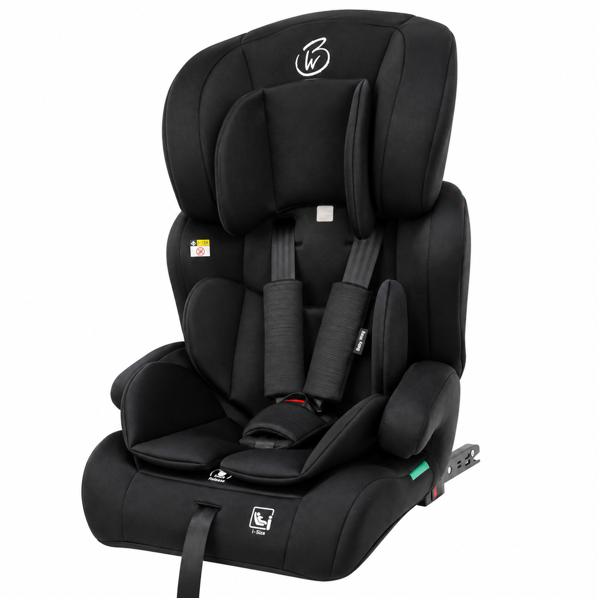 Preorder - SafeMax Black i-Size Convertible Booster Car Seat with ISOFIX