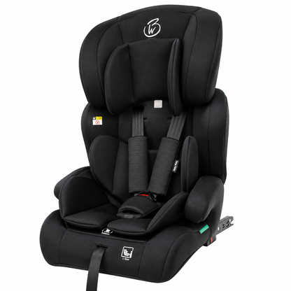 Preorder - SafeMax Black i-Size Convertible Booster Car Seat with ISOFIX