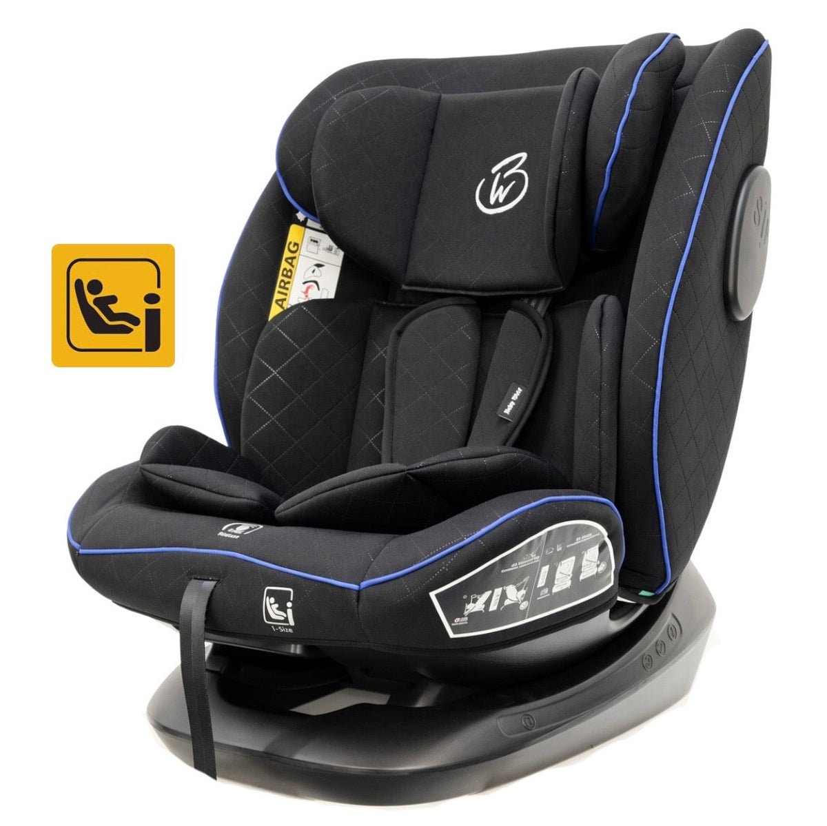 Preorder - SafeSwitch Blue Convertible Car Seat with Recline and Adjustable Headrest