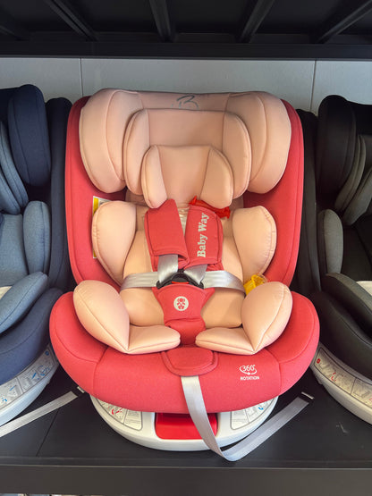 The Slim: 360 Rotation Convertible Car Seat with Double Head & Neck Support with ISOFIX and Top Tether