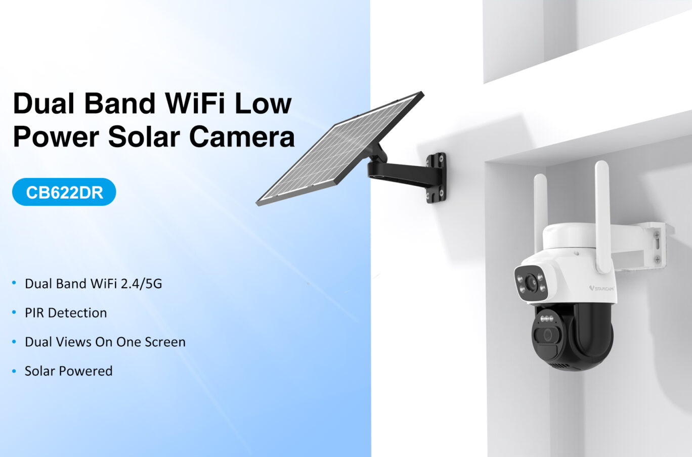 Outdoor Solar Wifi Security Camera - salelink.co.nz