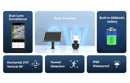 Outdoor Solar Wifi Security Camera - salelink.co.nz