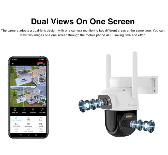 Outdoor Solar Wifi Security Camera - salelink.co.nz