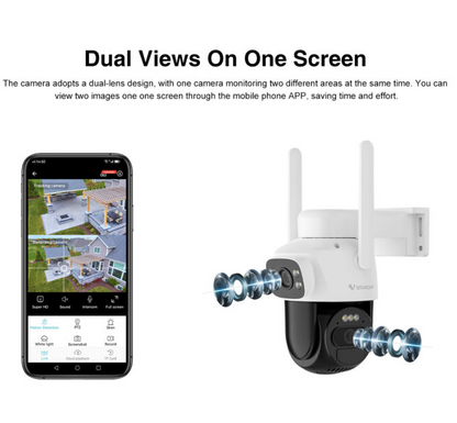 Outdoor Solar Wifi Security Camera - salelink.co.nz