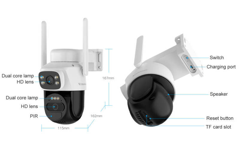 Outdoor Solar Wifi Security Camera - salelink.co.nz