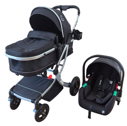 Preorder - Legacy Travel System - Stroller + Bassinet + Capsule with Mattress and Food Tray - Pink Skin