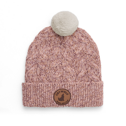 A mauve speckled beanie by Crywolf made to fit kids under 5. Perfect for autumn and winter days and made with a Polylana® recyclable fibre