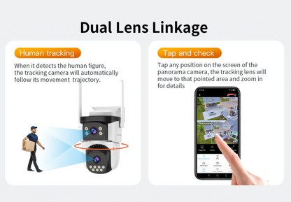 Vstarcam Outdoor Security Camera Dual Lens - salelink.co.nz