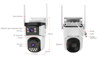 Vstarcam Outdoor Security Camera Dual Lens - salelink.co.nz