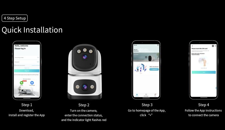 Dual Lens Security Camera - salelink.co.nz