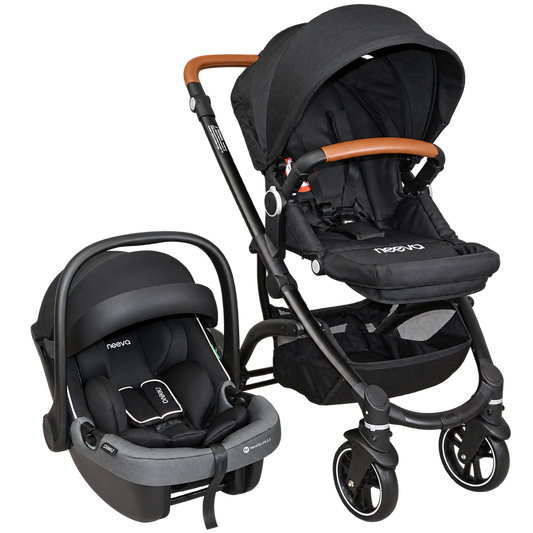 Neeva Carina Stroller* & Neeva I-Size Infant Capsule-Beige Trim (NBG1) Bundle