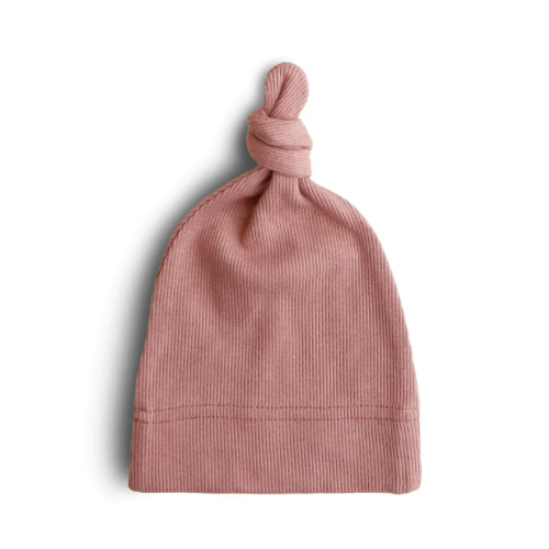 Mushie - Ribbed Baby Beanie 0-3 Months