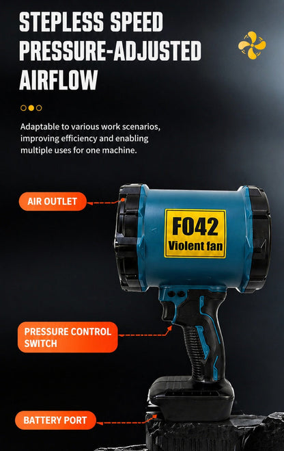 Turbo Jet Brushless Leaf Blower Fan Fits Makita 18V Battery
