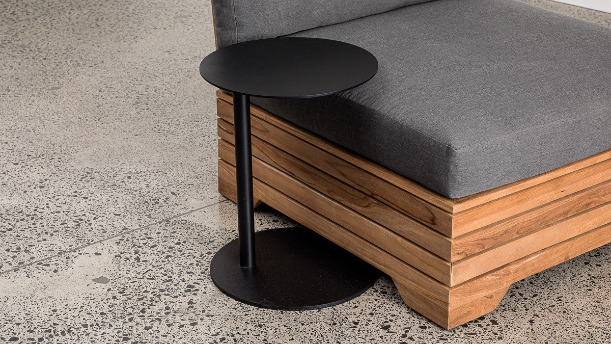CIRCULAR ALUMINIUM SIDE TABLE