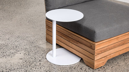 CIRCULAR ALUMINIUM SIDE TABLE