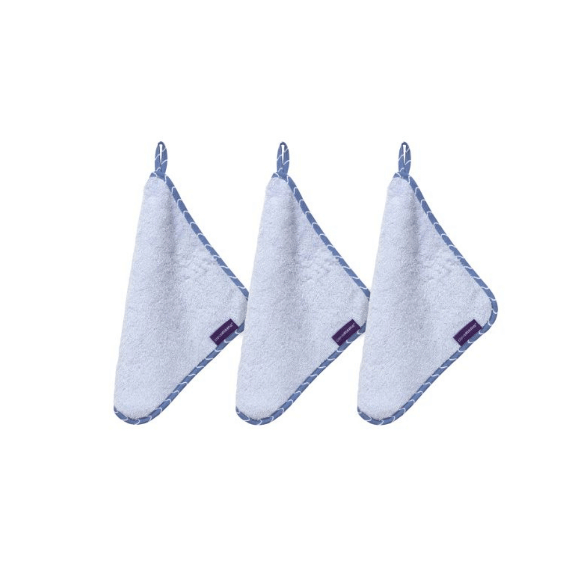 A set of beautifully soft hyperallergenic bamboo washcloths - 3 pack 
