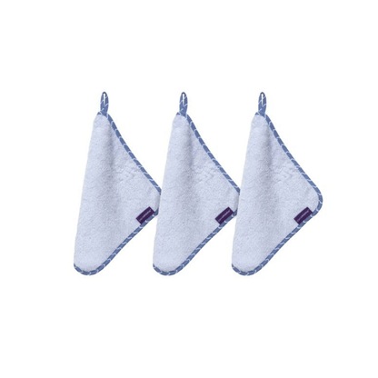A set of beautifully soft hyperallergenic bamboo washcloths - 3 pack 
