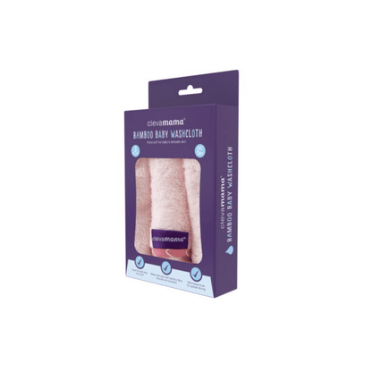 A set of beautifully soft hyperallergenic bamboo washcloths - 3 pack packaging
