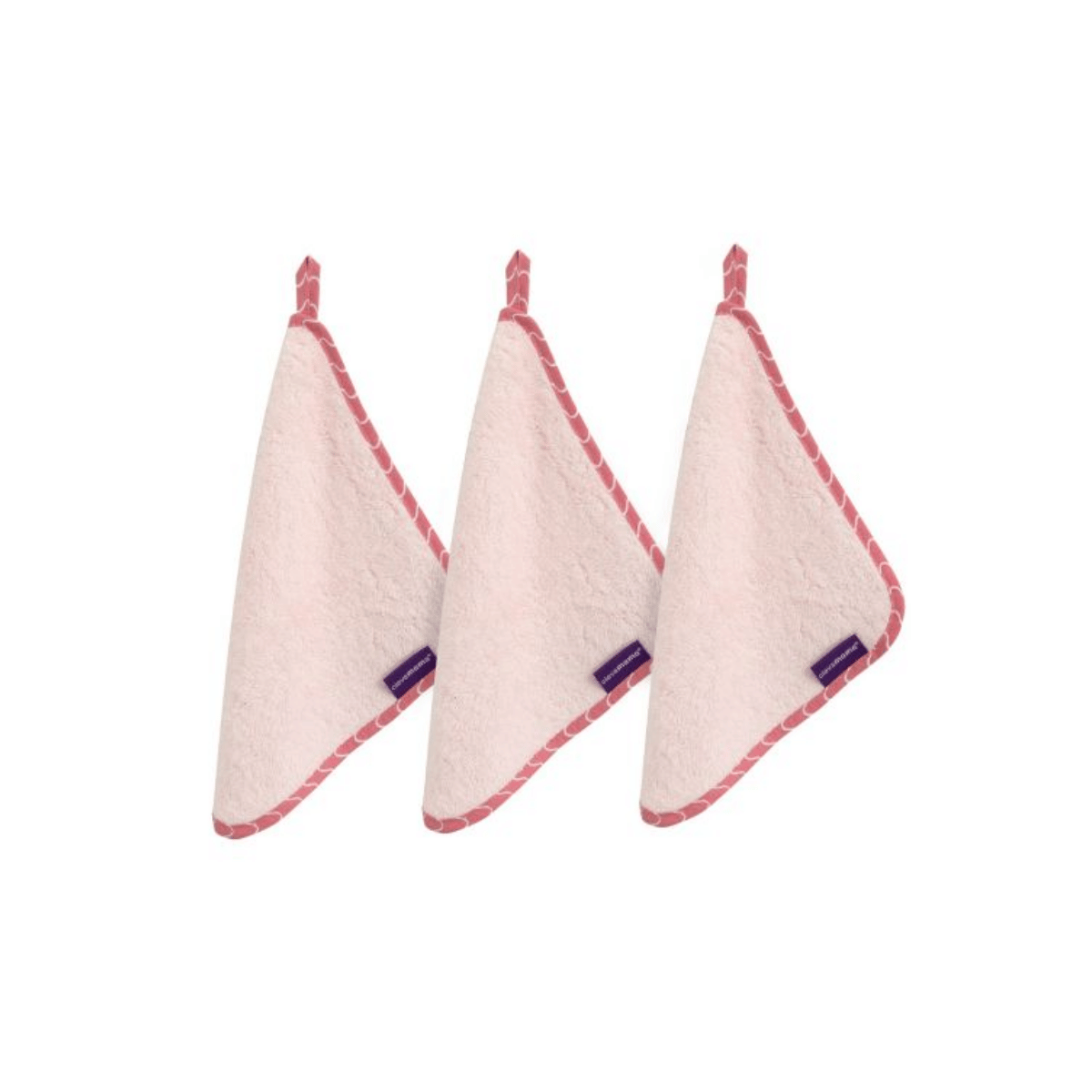 A set of beautifully soft hyperallergenic bamboo washcloths - 3 pack 