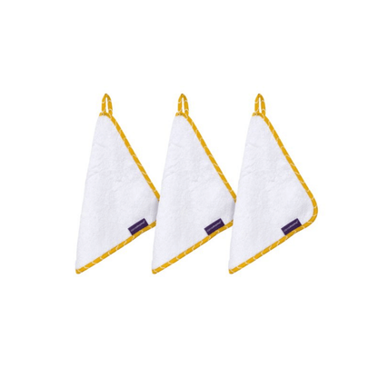 A set of beautifully soft hyperallergenic bamboo washcloths - 3 pack 