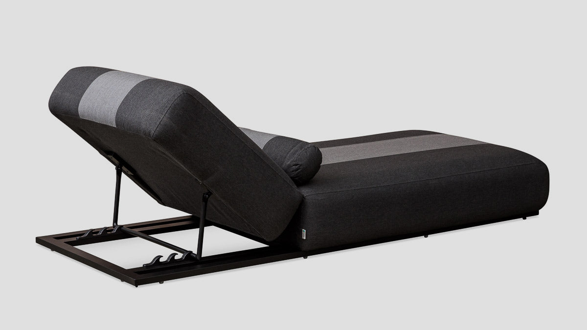 COROMANDEL STRIPED LOUNGER - SOOTY