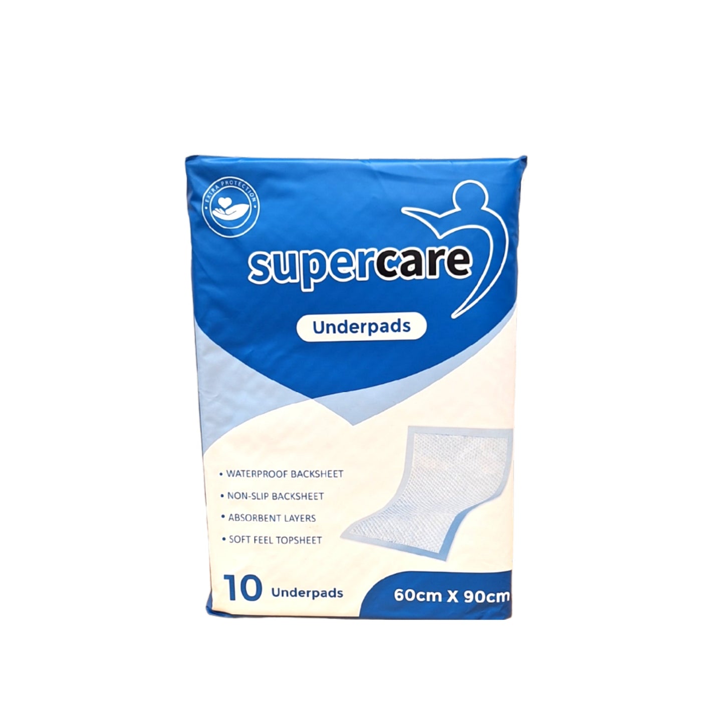 Supercare Underpads 10pk (60 X 90 cm)