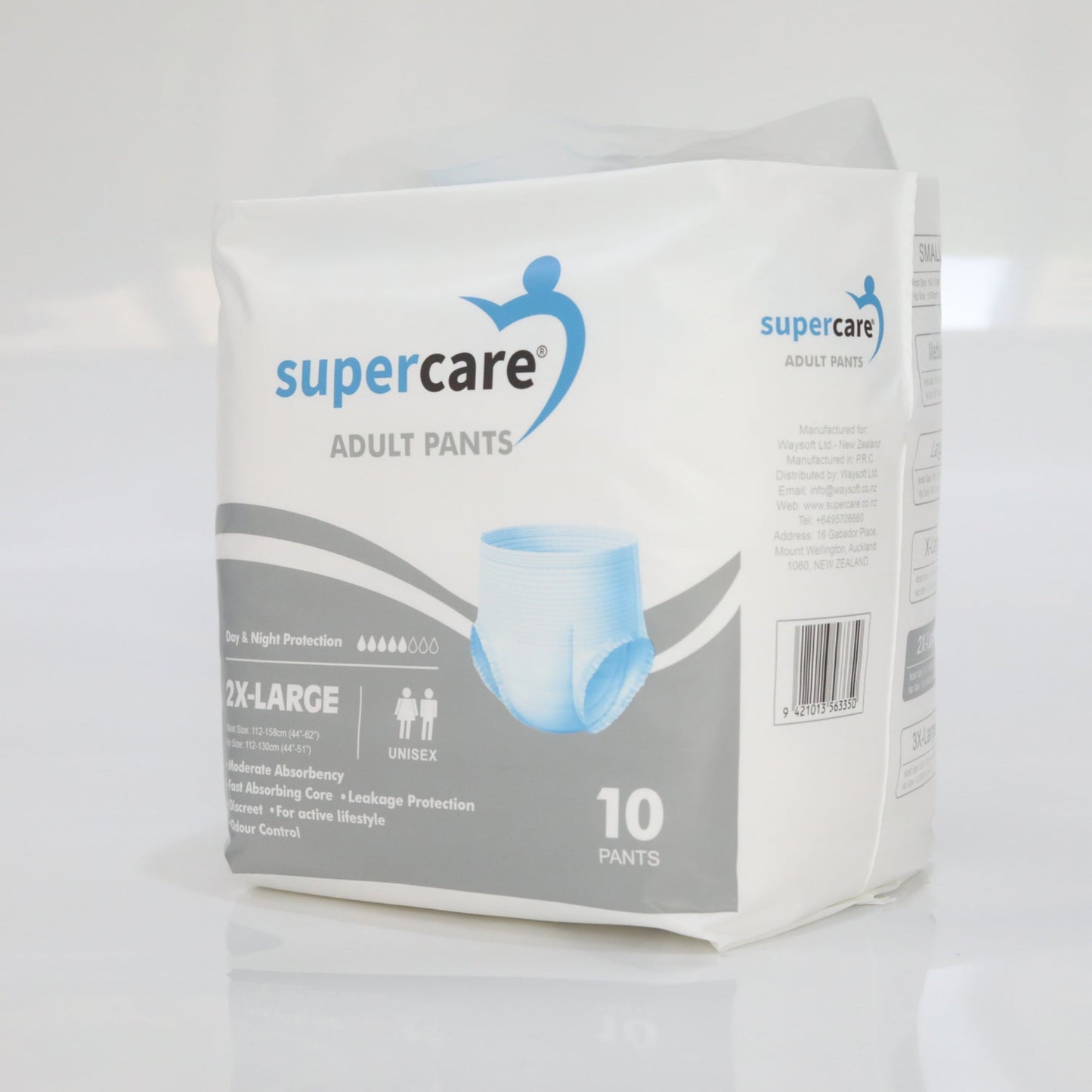 SuperCare Adult Disposable Pants Size 2XLarge - Day & Night Protection