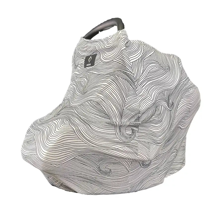 Neeva Multi-Use Capsule Cover - Black & White Waves