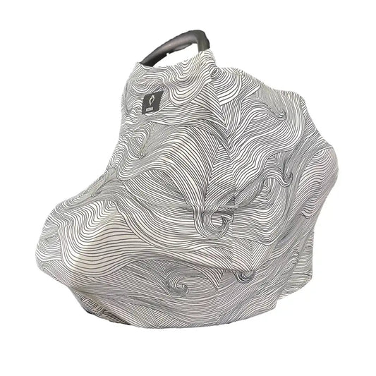 Neeva Multi-Use Capsule Cover - Black & White Waves