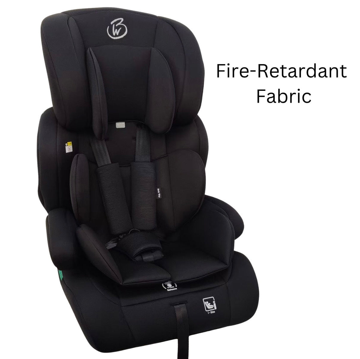 Preorder - SafeMax Black i-Size Convertible Booster Car Seat with ISOFIX